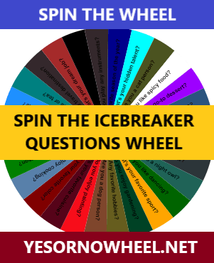 Spin the Icebreaker Questions Generator Wheel