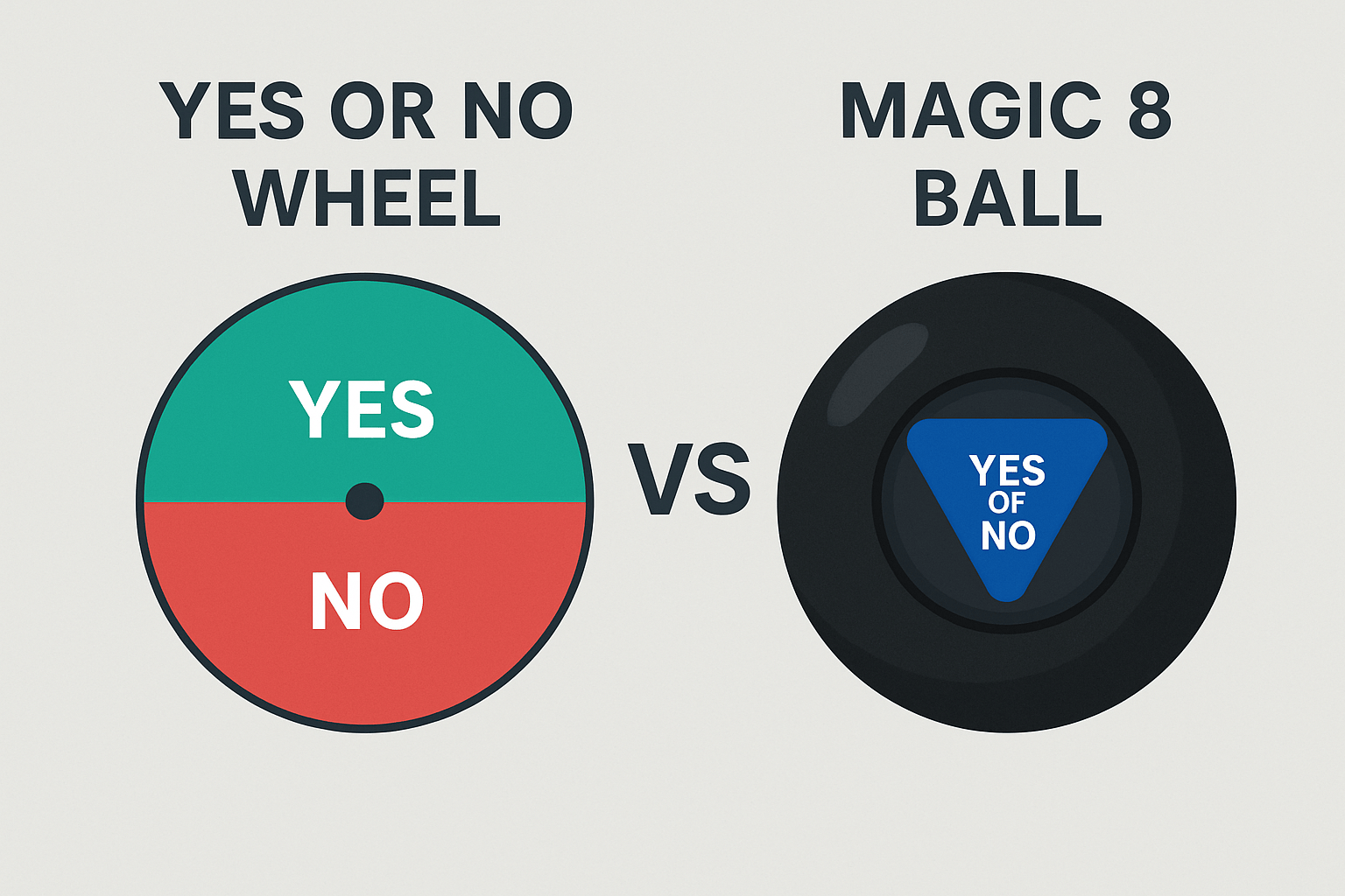 Yes or No Wheel Vs Magic 8 Ball
