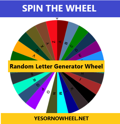 Random Letter Generator Wheel- Online Tool: Generate Letters Effortlessly!