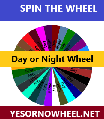 Day or Night Wheel Decide: Making Choices with Ease for Any Time of the Day