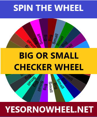 Discover Your Fate with the Random Big or Small Checker Wheel